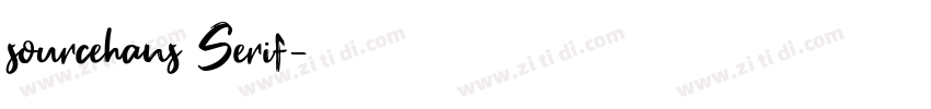 sourcehans Serif字体转换
